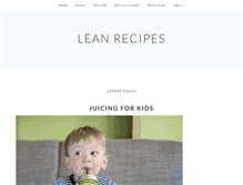 Tablet Screenshot of leanrecipes.com